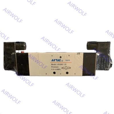 AIRTAC 4V430C-15, 4V430E-15, 4V430P-15 4V400 Series 5/2 way, 5/3 way Electric Solenoid Valve 1/2"