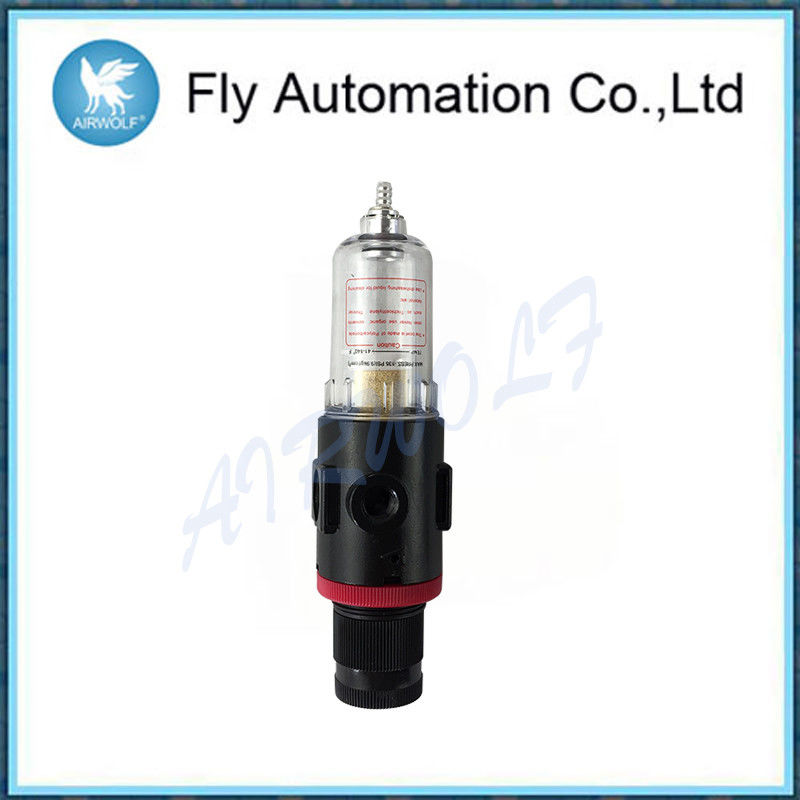 Pneumatic Black Air Compressor Filter Regulator Aluminum Alloy 1 / 4" 0.26kg