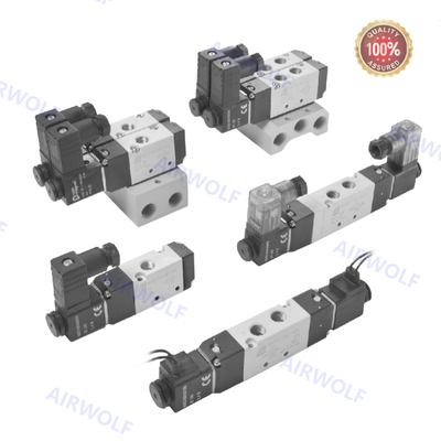 5/2 Way 3/2 Way Mindman Alumínio DC24V AC220V válvulas de bobina de pistão MVSC-180-4E1 MVSC-180-4E2 MVSC-180-4E2-DC24-L