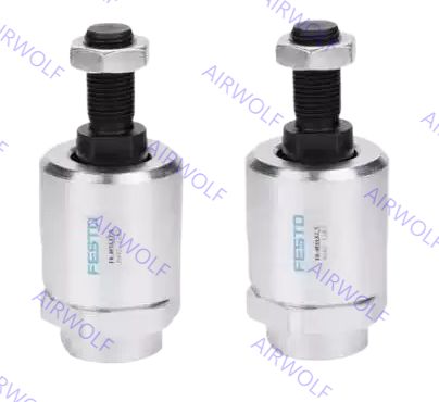 Fixações de hastes de pistão de aço Festo Case-harded Self-aligning rod coupler FK Series com ±4° Angular Compensation e 0.5, 0.7, 1 Centro da esfera Compensação radial