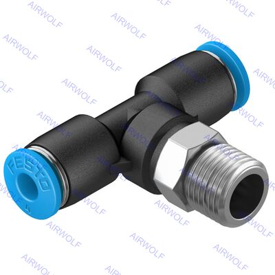 Festo QST-1/8-4 QST-1/8-4-100 QST-1/8-6 QST-1/8-6-100 Série QST encaixe em T push-in